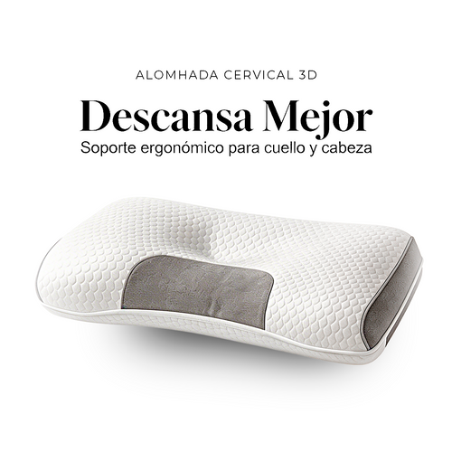 Almohada Cervical 3D - Alivia el Dolor de Cuello